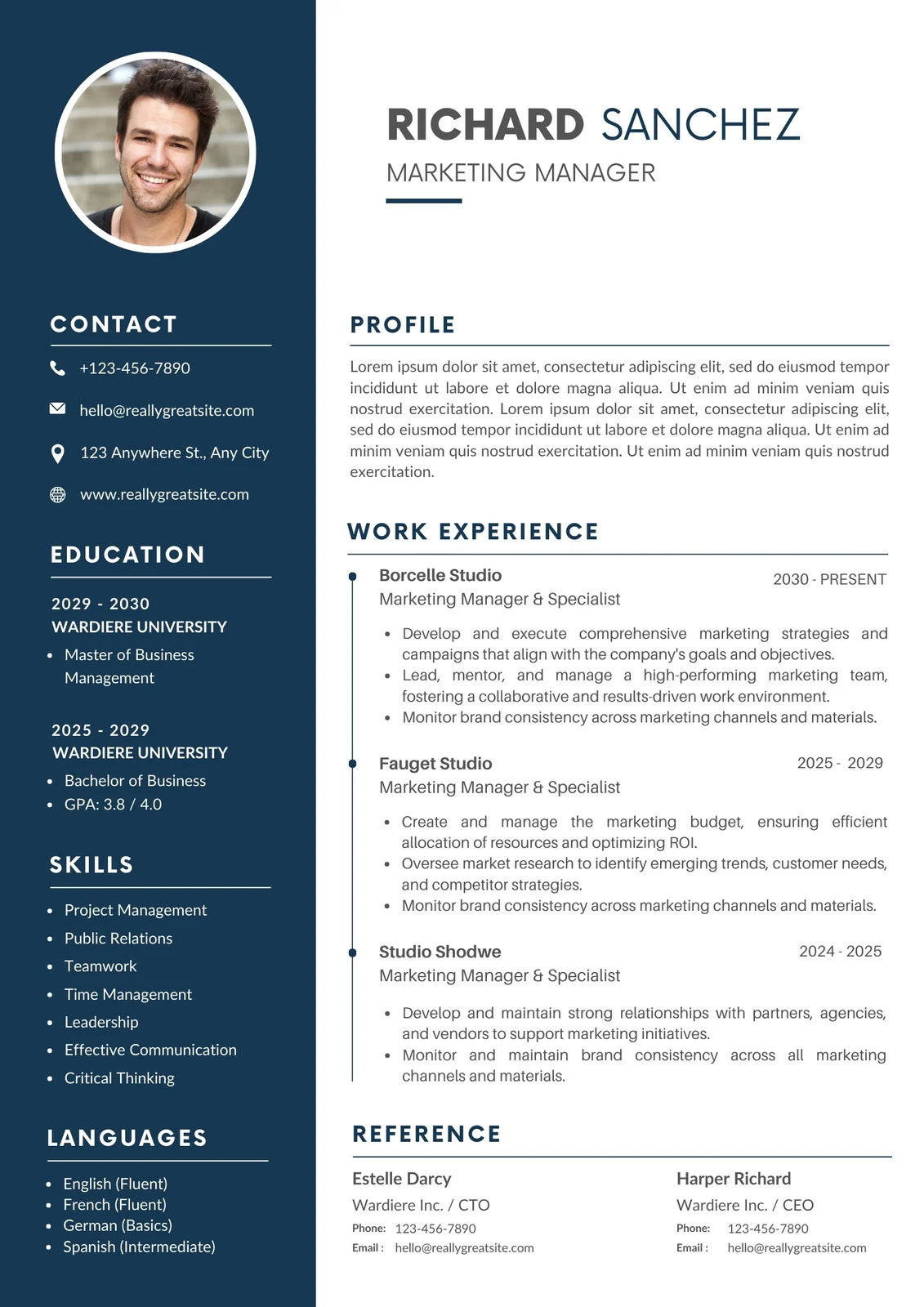 Resume Template Free Download